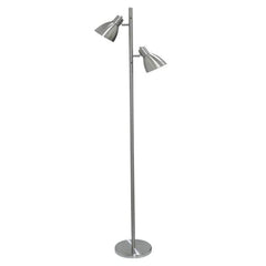 Telbix Lighting Floor Lamps Torres Floor Lamp in Antique Brass or Nickel Lights-For-You TORRES FL2-NK 9329501020692