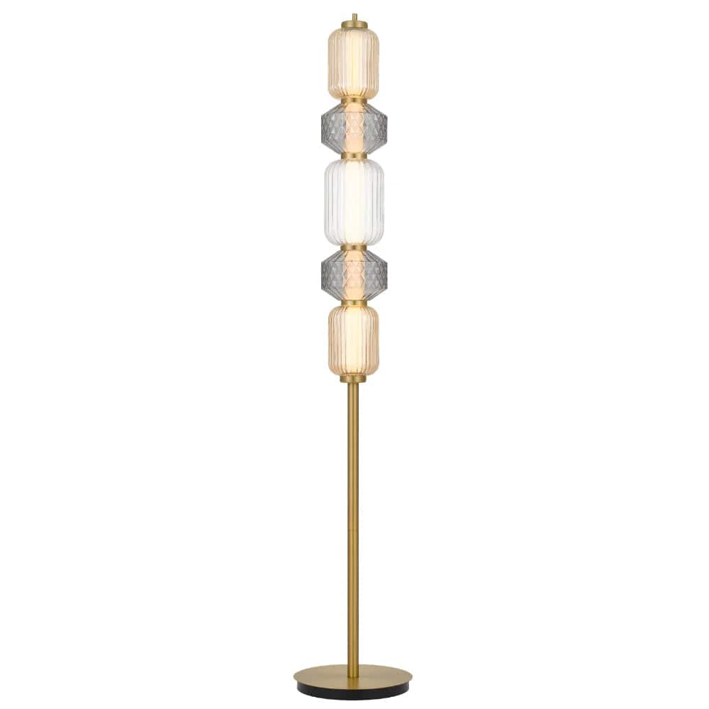 Telbix Lighting Floor Lamps Torso LED Floor Lamp 26w in Black or Brass Lights-For-You TORSO FL-BRS