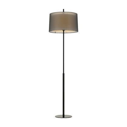 Telbix Lighting Floor Lamps Black Vale 1 Light Floor Lamp Lights-For-You VALE FL-BK