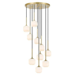 Telbix Lighting Indoor Pendants Bobo LED Pendant Light 10Lt Lights-For-You BOBO PE10-AGOM 9329501057742