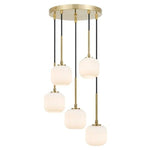 Telbix Lighting Indoor Pendants Bobo LED Pendant Light 5Lt Lights-For-You BOBO PE05-AGOM 9329501057728