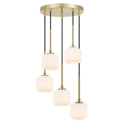 Telbix Lighting Indoor Pendants Bobo LED Pendant Light 5Lt Lights-For-You BOBO PE05-AGOM 9329501057728