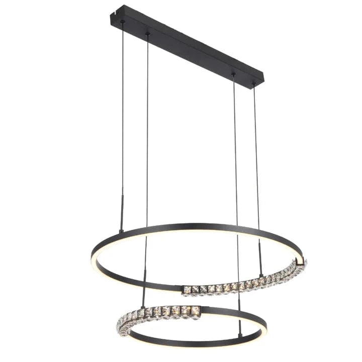 Telbix Lighting Indoor Pendants BRERA 2 TIER PENDANT Lights-For-You BRERA PE2T-BK