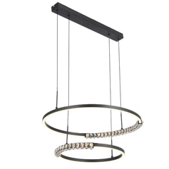 Telbix Lighting Indoor Pendants BRERA 2 TIER PENDANT Lights-For-You BRERA PE2T-BK