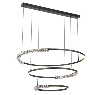 Telbix Lighting Indoor Pendants BRERA 3 TIER PENDANT Lights-For-You BRERA PE3T-BK
