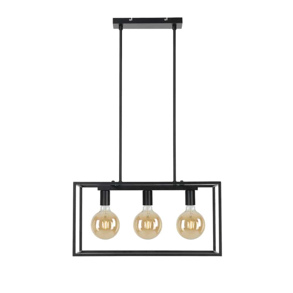 Telbix Lighting Indoor Pendants Collins Pendant Light in Black Lights-For-You COLLINS PE3-BK 9329501047330