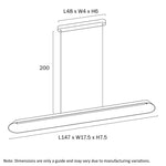 Telbix Lighting Indoor Pendants CORSA PENDANT Integrated Lights-For-You