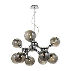 Telbix Lighting Indoor Pendants Cosmic 9 Light Pendant Brass / Opal Lights-For-You COSMIC PE80-CH 9329501040867