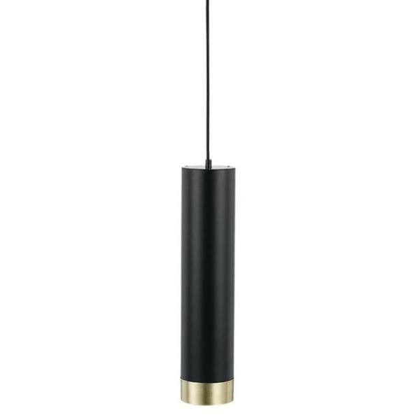 Telbix Lighting Indoor Pendants Black/Brass Matt Dakota Modern LED Cylinder Pendant Light Lights-For-You DAKOTA PE-BKBM