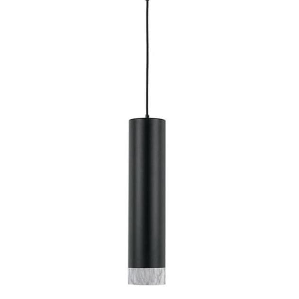 Telbix Lighting Indoor Pendants Black/Marble Dakota Modern LED Cylinder Pendant Light Lights-For-You DAKOTA PE-BKMB