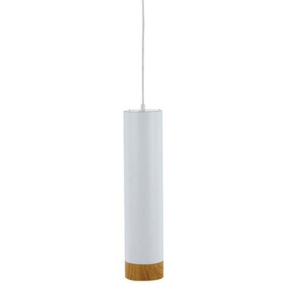 Telbix Lighting Indoor Pendants White/Oak Dakota Modern LED Cylinder Pendant Light Lights-For-You DAKOTA PE-WHOK