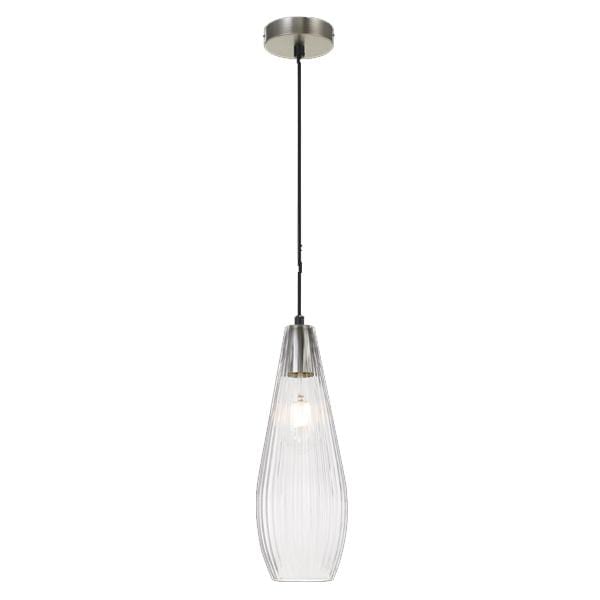 Telbix Lighting Indoor Pendants Elkin Pendant Light 1Lt 25w Lights-For-You ELKIN PE12-NKCL 9329501053812