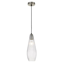 Telbix Lighting Indoor Pendants Elkin Pendant Light 1Lt 25w Lights-For-You ELKIN PE12-NKCL 9329501053812