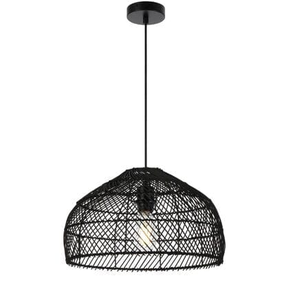 Telbix Lighting Indoor Pendants Frya Rattan Pendant Light Lights-For-You FRYA PE40-BK 9329501063897