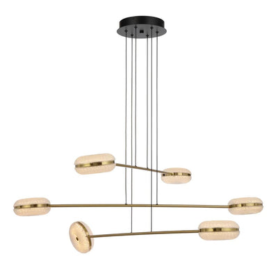 Telbix Lighting Indoor Pendants Govan LED Pendant Light 6Lt Lights-For-You GOVAN PE6-AG 9329501069356