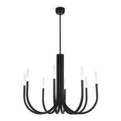 Telbix Lighting Indoor Pendants Joshua LED Pendant Light 8Lt in Black or Gold Lights-For-You