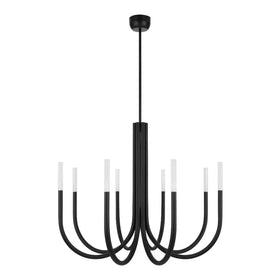 Telbix Lighting Indoor Pendants Joshua LED Pendant Light 8Lt in Black or Gold Lights-For-You