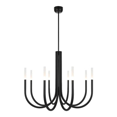 Telbix Lighting Indoor Pendants Joshua LED Pendant Light 8Lt in Black or Gold Lights-For-You JOSHUA PE8-BK 9329501069158