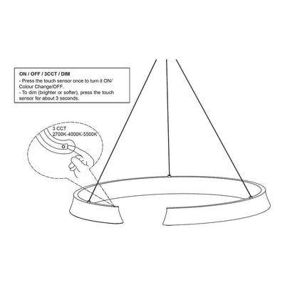 Telbix Lighting Indoor Pendants L2-12076 34w LED Round Lights-For-You