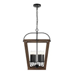 Telbix Lighting Indoor Pendants Lacota Pendant Light 4Lt/6Lt in Black & Walnut Lights-For-You