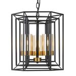 Telbix Lighting Indoor Pendants Lane Pendant Light W/Amber Glass Lights-For-You LANE PE3-BKAB 9329501050392