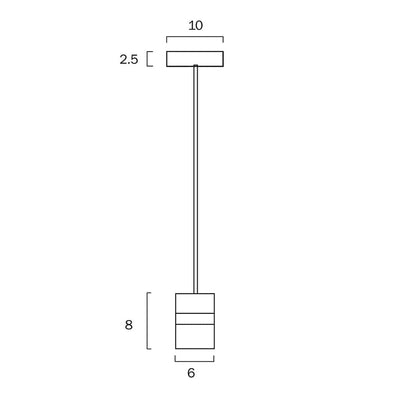 Telbix Lighting Indoor Pendants Lang Pendant Suspended Cord Set in Antique Brass, Black, Nickel, White Lights-For-You LANG CS-WH 9329501071496