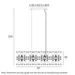 Telbix Lighting Indoor Pendants LERIDA 12 LIGHT Lights-For-You