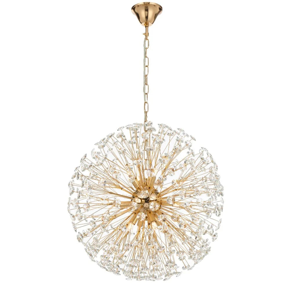 Telbix Lighting Indoor Pendants LERIDA 12 LIGHT ROUND Lights-For-You LERIDA PE12-GD