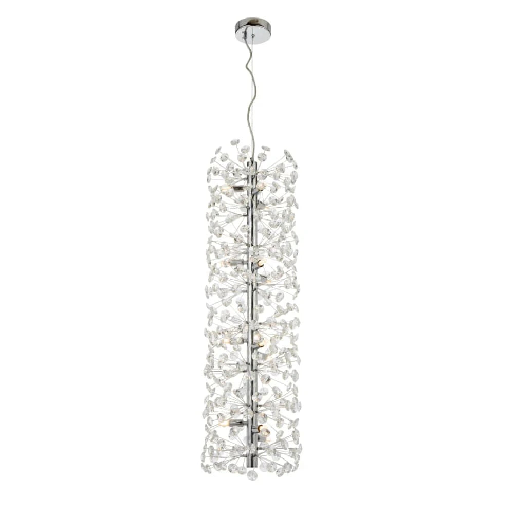 Telbix Lighting Indoor Pendants LERIDA 12 LIGHT VERTICAL Lights-For-You LERIDA PE12V-CH