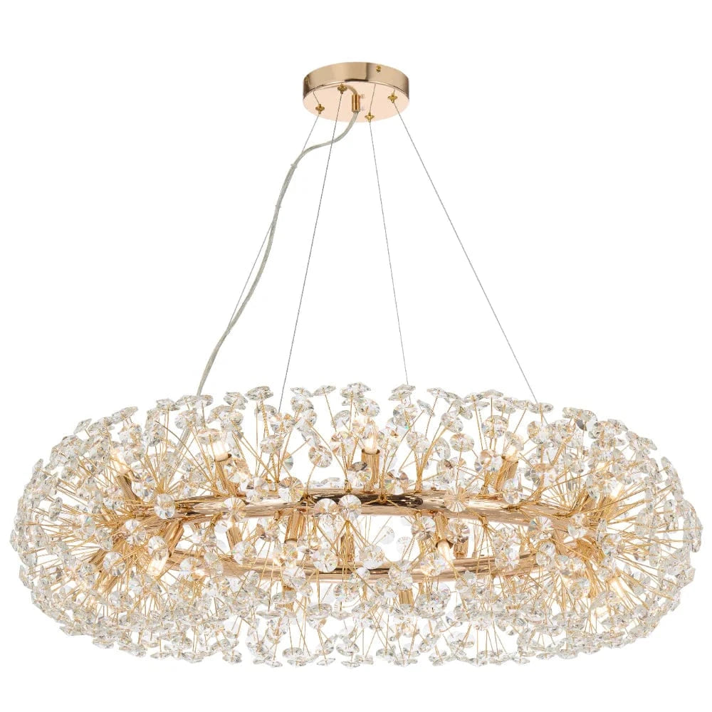 Telbix Lighting Indoor Pendants LERIDA 24 LIGHT PENDANT Lights-For-You LERIDA PE24-GD