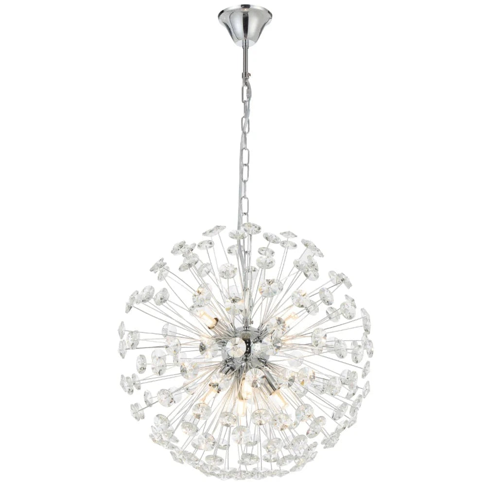 Telbix Lighting Indoor Pendants LERIDA 8 LIGHT ROUND Lights-For-You LERIDA PE8-CH