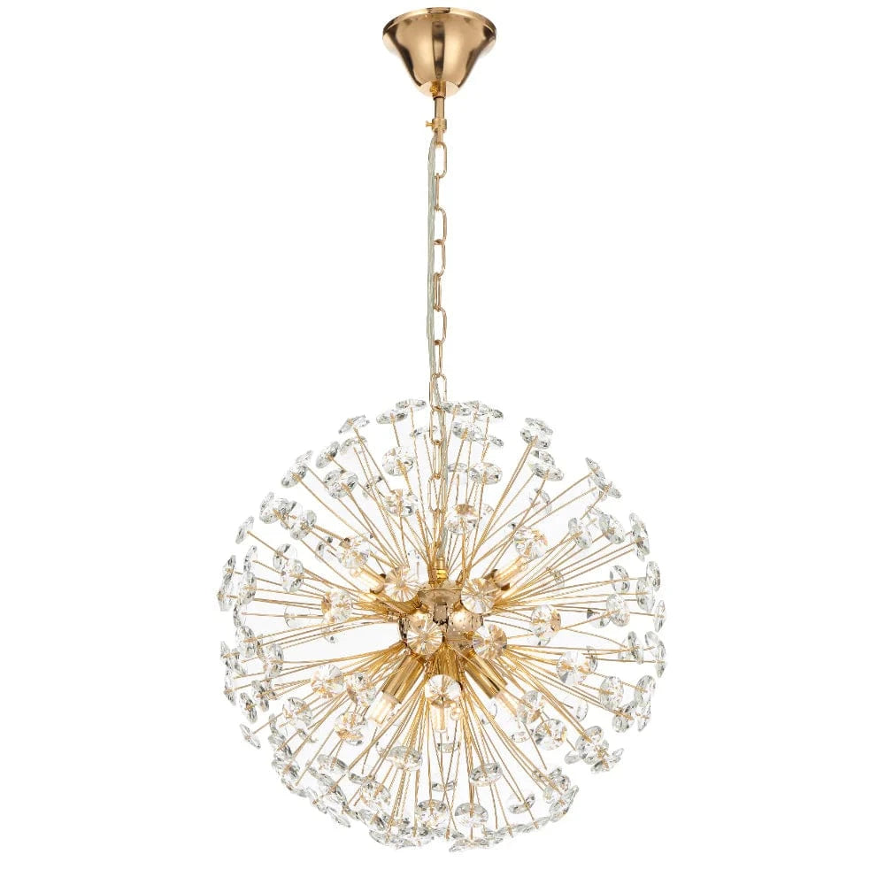 Telbix Lighting Indoor Pendants LERIDA 8 LIGHT ROUND Lights-For-You LERIDA PE8-GD