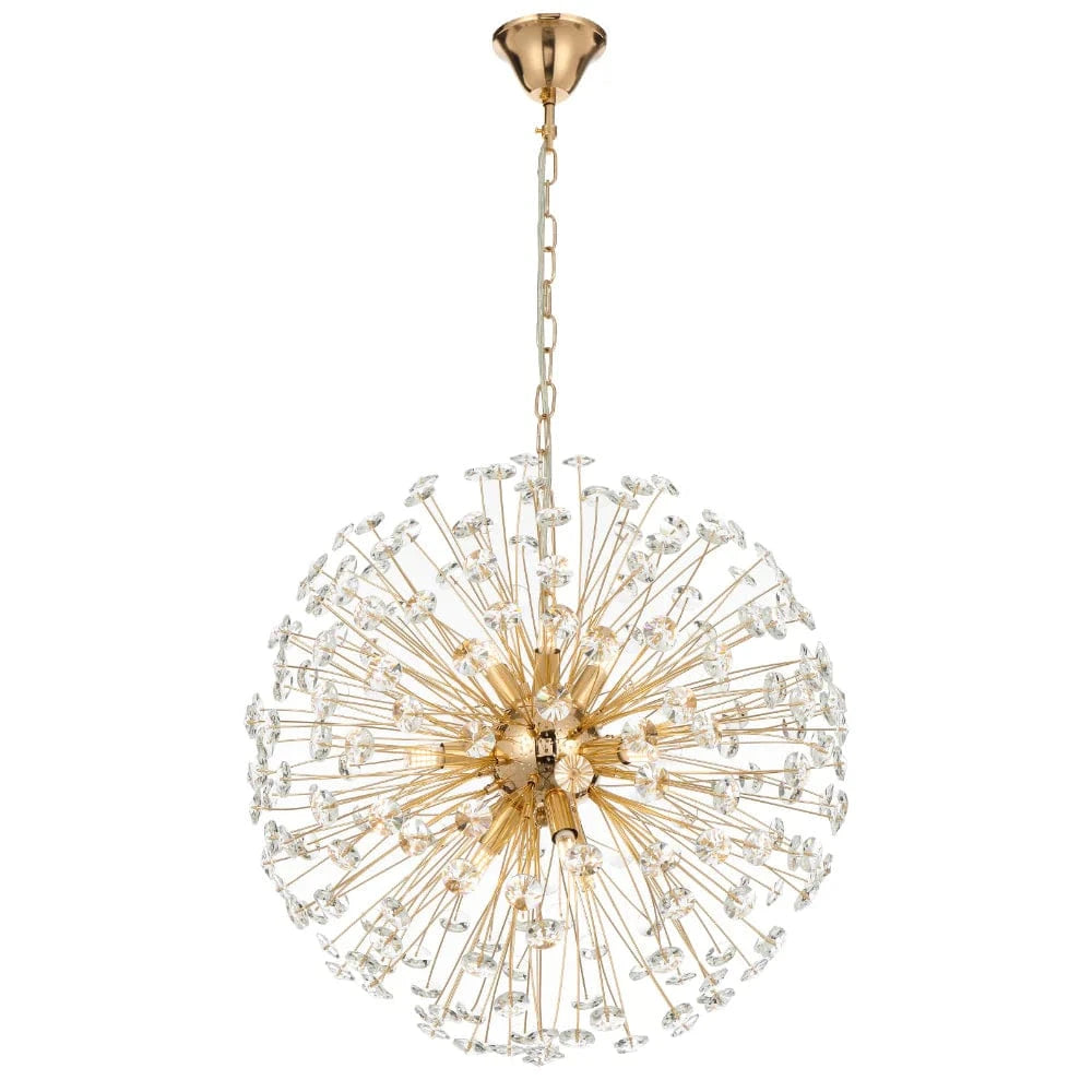 Telbix Lighting Indoor Pendants LERIDA 9 LIGHT ROUND Lights-For-You LERIDA PE9-GD