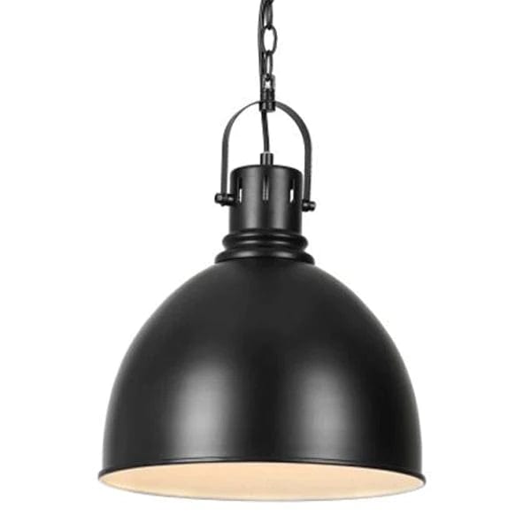Telbix Lighting Indoor Pendants Black Market Dome Pendant Light (Copper, Chrome or Black) MARKET PE31-BK