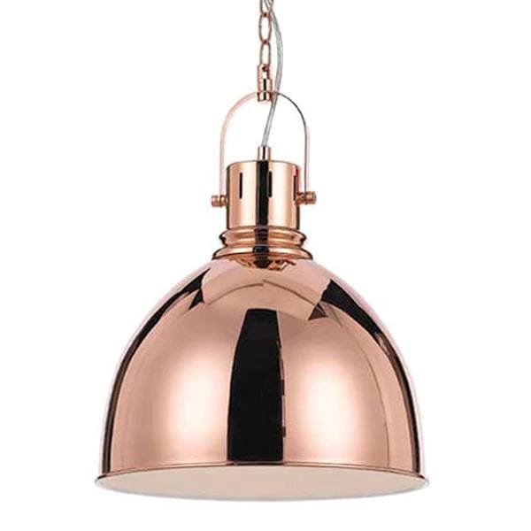 Telbix Lighting Indoor Pendants Copper Market Dome Pendant Light Lights-For-You MARKET PE31-CP