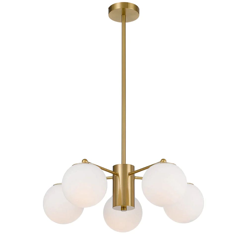 Telbix Lighting Indoor Pendants Antique Gold Marsten 5Lt Pendant Light Lights-For-You MARSTEN PE5-AGOM