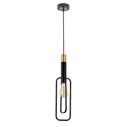 Telbix Lighting Indoor Pendants Marvin 1 Light Pendant Light Black / Gold Lights-For-You MARVIN PE1S-BKGD 9329501059395