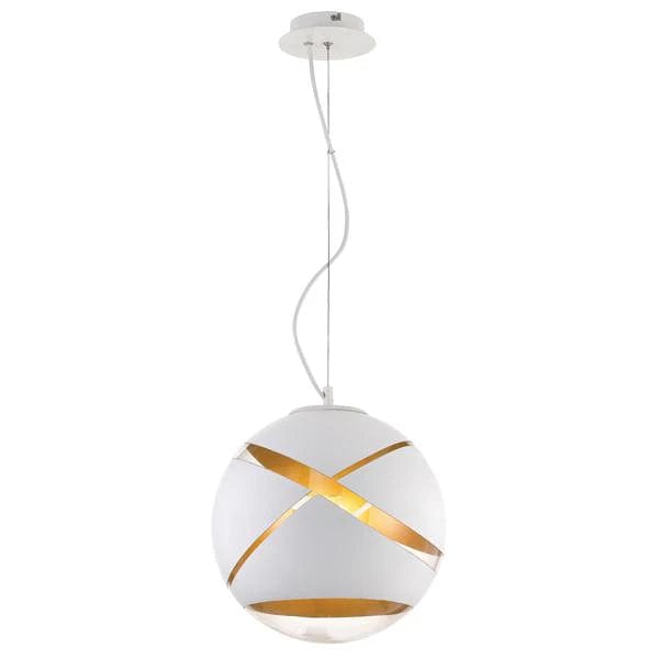 Telbix Lighting Indoor Pendants Matrix Pendant Light in Black/Gold or White/Gold (Medium/Large) Lights-For-You