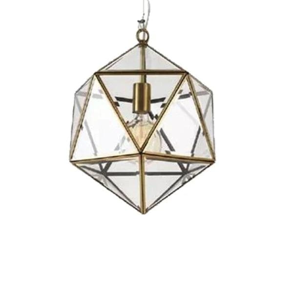 Telbix Lighting Indoor Pendants 300mm / Antique Brass Modern Geometric Pendant Light Small or Large Lights-For-You LAZLO PE30-AB