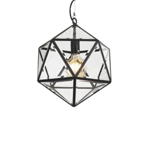 Telbix Lighting Indoor Pendants Modern Geometric Pendant Light Small or Large Lights-For-You LAZLO PE30-BK 9329501052730