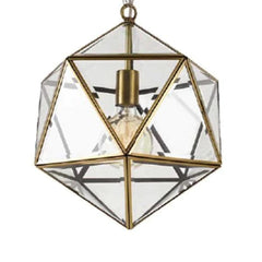 Telbix Lighting Indoor Pendants Modern Geometric Pendant Light Small or Large Lights-For-You LAZLO PE50-AB 9329501048931