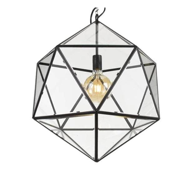 Telbix Lighting Indoor Pendants Modern Geometric Pendant Light Small or Large Lights-For-You LAZLO PE50-BK 9329501052747