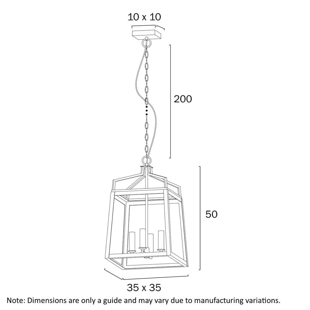 Telbix Lighting Indoor Pendants Monteal 4Lt Pendant Light in Antique Gold & Black Lights-For-You MONTEAL PE4-AGBK