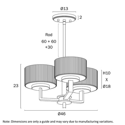 Telbix Lighting Indoor Pendants Moreno Pendant Light 3Lt in Antique Gold, Antique Silver or Black Lights-For-You