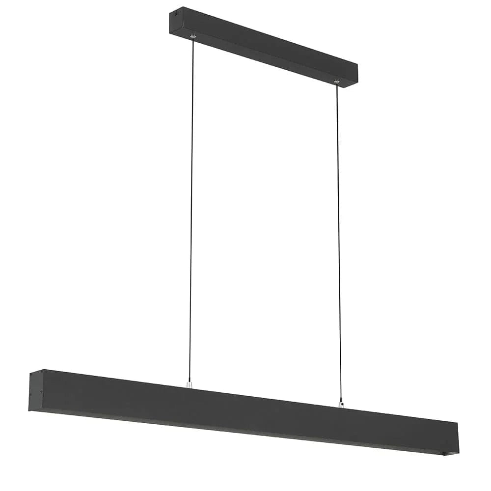 Telbix Lighting Indoor Pendants Navaro2 LED Pendant Light 40W TRI Colour Black & Opal Lights-For-You NAVARO2 PE120-BK 9329501077412