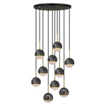 Telbix Lighting Indoor Pendants Oneta Pendant Light 10Lt Black or White Lights-For-You ONETA PE10-BKCL 9329501063019