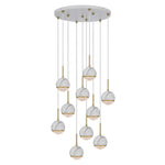 Telbix Lighting Indoor Pendants Oneta Pendant Light 10Lt Black or White Lights-For-You ONETA PE10-WHCL 9329501063026