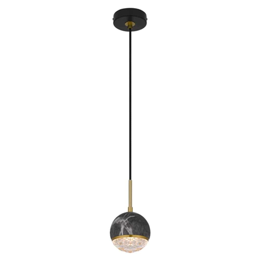 Telbix Lighting Indoor Pendants Oneta Pendant Light 1Lt Black or White Lights-For-You ONETA PE01-BKCL 9329501062968