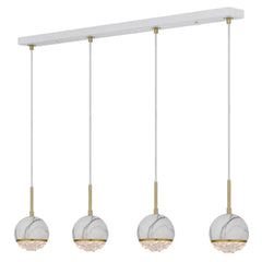 Telbix Lighting Indoor Pendants Oneta Pendant Light 4Lt Black or White Lights-For-You ONETA PE04-WHCL 9329501062975