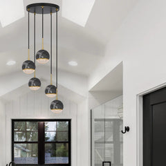 Telbix Lighting Indoor Pendants Oneta Pendant Light 5Lt in Black or White Lights-For-You
